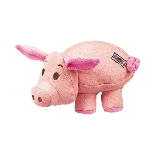 Produktbild: KONG – Phatz Pig – Robustes, Quietschendes Plüschtier – Für Mittelgroße Hunde