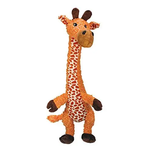 Produktbild: KONG Shakers Luvs Giraffe Large – Extra langes, quietschendes Hundespielzeug für große Hunde – Weiches Zerr- & Wurfspielzeug mit Plüschtier-Design für interaktiven Spielspaß