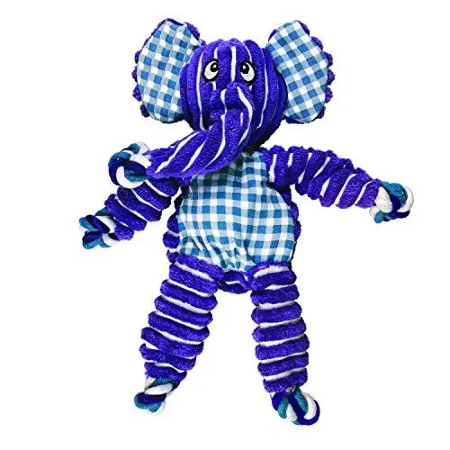 Produktbild: KONG Floppy Knots - Hundespielzeug aus geknotetem Seil - Minimale Füllung - Für Mittlere/Große Hunde - Elefant
