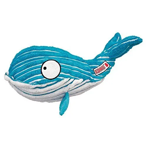 Produktbild: Kong Cuteseas Whale Soft Snuggly Squeaker Crinkle Fun Interactive Pet Toy Large