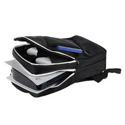 Produktbild: Konix Mythics Aufbewahrungs- und Transportrucksack Titan für PS5-Konsole und Zubehör - 16 Liter Volumen - 30 x 10 x 47 cm - Schwarz und Weiß