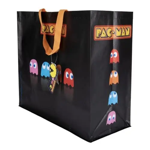 Produktbild: Konix Pac-Man Einkaufstasche 40 x 45 x 20 cm - Recyceltes Material - Schwarz