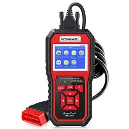 Produktbild: KONNWEI OBD2 Diagnosegerät Universal KFZ-Fehlercode-Lesegerät für Europäische OBD II/EOBD Protokolle nach 2003 (Rot)