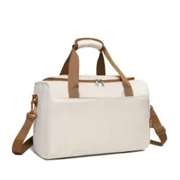 Produktbild: KONO Ryanair Handgepäck 40x20x25 Handgepäck Tasche für Flugzeug Reisetasche Gepäck Weekender Große Maximal Handgepäck für Herren und Damen mit Schultergurt (Beige)