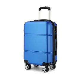 Produktbild: Kono Reisekoffer Handgepäck Koffer mit Rollen Hartschale Trolley 55x38x22cm 33 Liter Leichtgewicht ABS Navy Blau