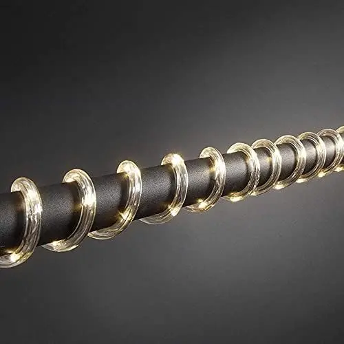 Produktbild: Konstsmide LED Lichterschlauch, 9m, mit Lichtsensor und 6h und 9h Timer, 144 warm weiße Dioden, batteriebetrieben, Außen (IP44), 4 x D 1.5V (exkl.) - 3745-100