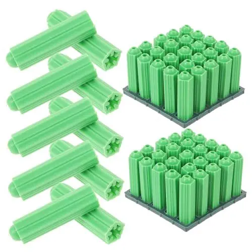 Produktbild: KONTONTY Trockenbau-reparatur-essentials 100 Stück Robuste Wandanker Trockenbau- -set Schrauben Für Beton