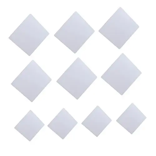 Produktbild: KONTONTY Acryl- 10er-pack Quadratische Wandaufkleber Einfach Anzubringen Entfernbar Ohne Beschädigung Wandkunst Für Wohnzimmer Büro