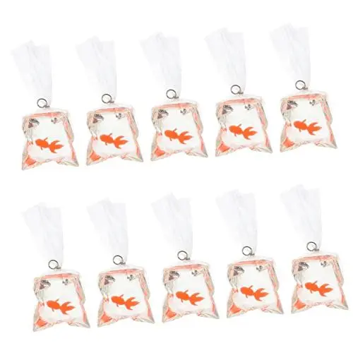 Produktbild: KONTONTY 10 Stück Fisch Wasserbeutel Charms Harz Fisch Charms Für Schmuck