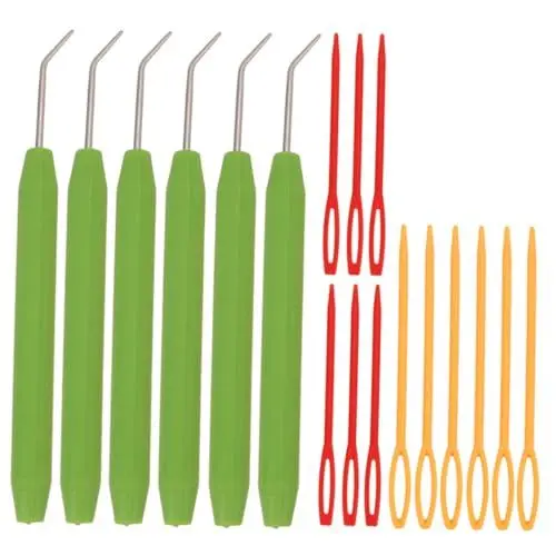 Produktbild: KONTONTY 18-teiliges Häkelnadel-set Für Stricker Häkelgarn Strickzubehör Nähnadeln Zufällige Auswahl