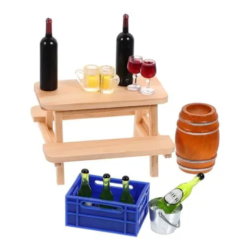 Produktbild: KONTONTY Puppenhaus-miniaturen Miniatur-bar-zubehör-Set Eimer Und Dekorationsset
