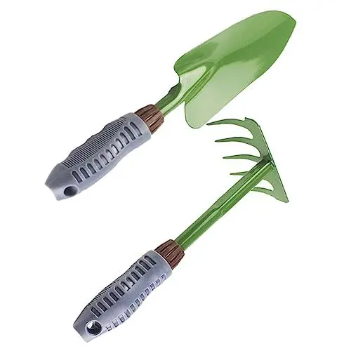 Produktbild: KONTONTY 1 Satz Tragbare Gartengeräte Gartenrechen Grubber Handrechen Gartenschaufel Handhacke Werkzeuge Für Kinder Kinderwerkzeuge Werkzeug Lockert Erde Gartenrechen Motorhacken Eisen