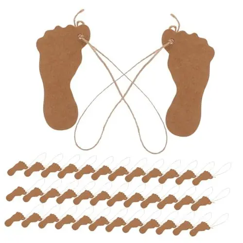 Produktbild: KONTONTY 1 Set Geschenkverpackungsanhänger Hängeetiketten Verpackung Von Geschenkanhängern DIY Leere Etiketten Beschreibbare Leere Etiketten Verpackung Von Geschenkanhängern Kleine
