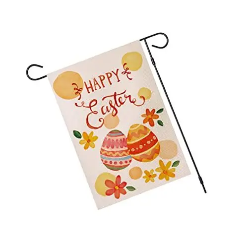 Produktbild: KONTONTY Ostern Garten Flaggen Dekorative Flagge Leinen Ostern Flagge Outdoor Decor Bunny Yard Flagge