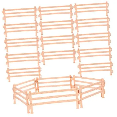Produktbild: KONTONTY 20St Laufstallspielzeug Mini-Ornament für Puppenhaus DIY-Lattenzaun kinderzaun Kinder laufgitter Minispielzeug für Kinder Dekorationen Gartenzaun Bauernhof Zaun Spielzeug der Zaun