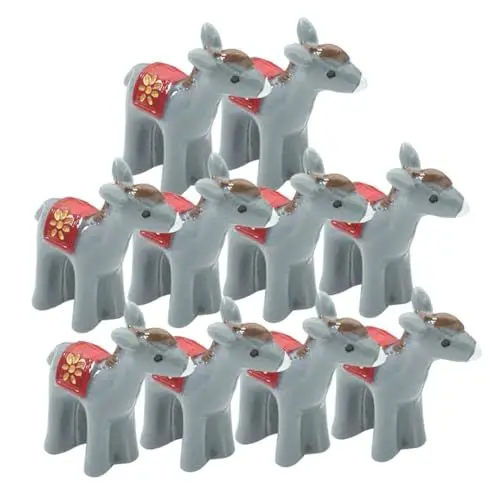 Produktbild: KONTONTY 20 Stücke Miniatur Esel Figuren Harz Mini Esel Statue Moos Landschaft Für Garten