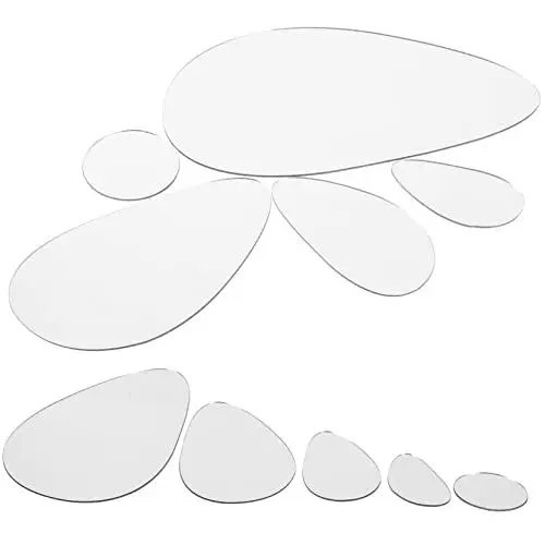 Produktbild: KONTONTY Chic Elegant Oval Aufkleber Aufkleber Peel Und Stick Abnehmbare Aufkleber Für