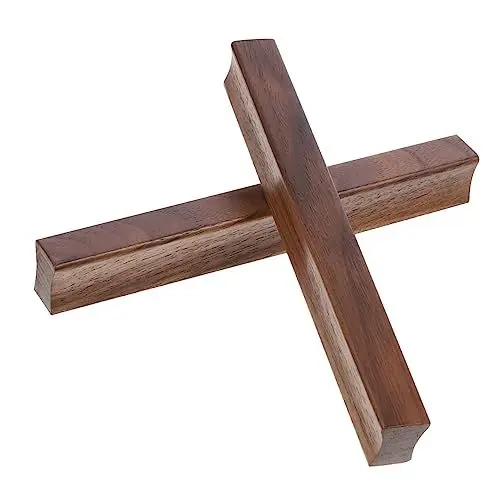 Produktbild: KONTONTY 2St Griff aus Massivholz Schubladengriffe Blattanhänger zur Schmuckherstellung Knopf schranktürgriff Einfache Installation Kommode schrankgriffe Schrankgriff aus Holz Möbel zieht