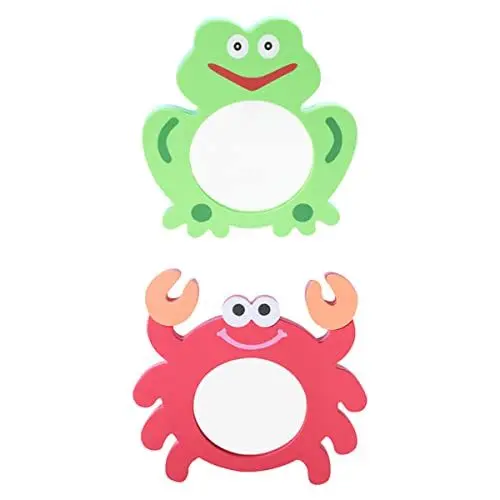 Produktbild: KONTONTY 2 STK Eva-Cartoon-Spiegel Frosch-Spiegel interaktives Badespielzeug Spielzeuge Badespielzeug für Kleinkinder lustiges Wasserspielzeug Kleines Duschspielzeug Krabbenform Wanne Baby