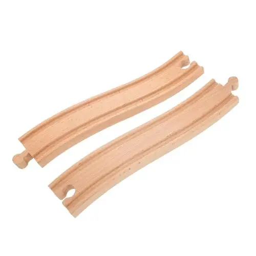 Produktbild: KONTONTY 2st Holzbahngleis Holzbearbeitungs-projektkits Für Spielzeugeisenbahnen Spielzeugeisenbahnschienen Zubehör Für Die Eisenbahnszene Kleinkind Zug Modelleisenbahn Hölzern Khaki