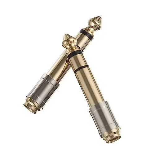 Produktbild: KONTONTY Vergoldetes Audio-Adapter-Set Kleiner Kopfhörer-klinkenkonverter