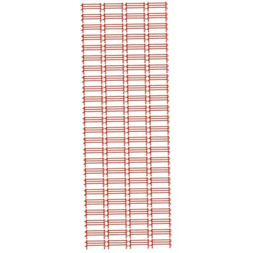 Produktbild: KONTONTY 300 STK Zäune Zubehör zäune kinderspielzeug Zaunspielzeug Spielzeugzaun Tierparkzaun Spielzeugbauernhof Fechten Mini Lattenzaun Farmzaun-Modell DIY Dekozaun pp Brown
