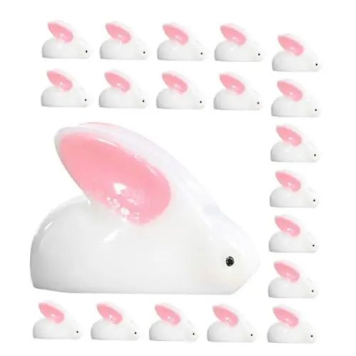 Produktbild: KONTONTY 30St Mikro-Landschaftskaninchen Osterhasenfigur Ostern-Cupcake-Topper tierfiguren Tier Figuren Miniatur-Kaninchenstatue entzückende Figur niedlich schmücken Puppe Modell Skulptur