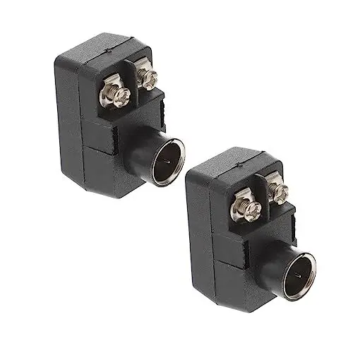 Produktbild: KONTONTY 4 Stück Adapter Antenne TV-Kabelanschluss Fernseher Signal Transformator Konverter f verbinder hitzebeständige stoßverbinder stossverbinder 75-300 Ohm Kabelstecker passend Plastik