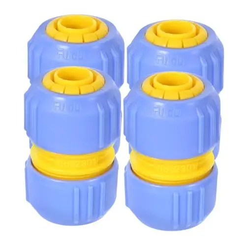 Produktbild: KONTONTY 4er Set Wasserrohr Schnellverbinder Garten Schlauchanschlüsse Für Schnelle Verbindung Und Einfache Bewässerung Hochwertige Schlauchfittings Für Ihre Gartenbewässerungssysteme