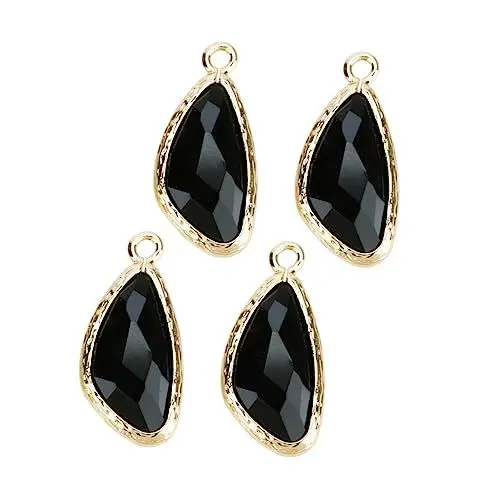 Produktbild: KONTONTY Schmuck Charms Set 5 Stück Wassertropfen Glas Damen Accessoires Ohrring Halskette Armband Herstellung