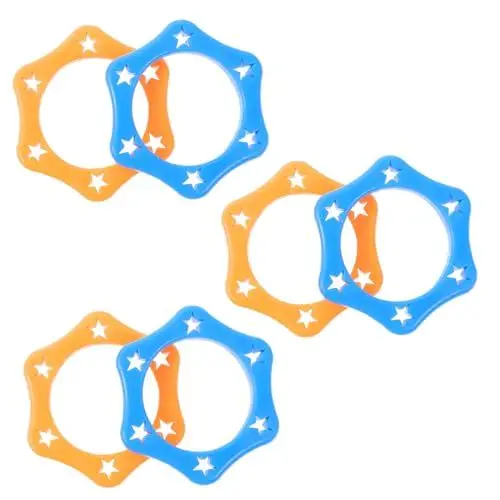 Produktbild: KONTONTY 6er-Pack KTV Silikon-Handmikrofonring Kreis für Mikrofon Rollmikrofonringe Bühnen-Silikonring