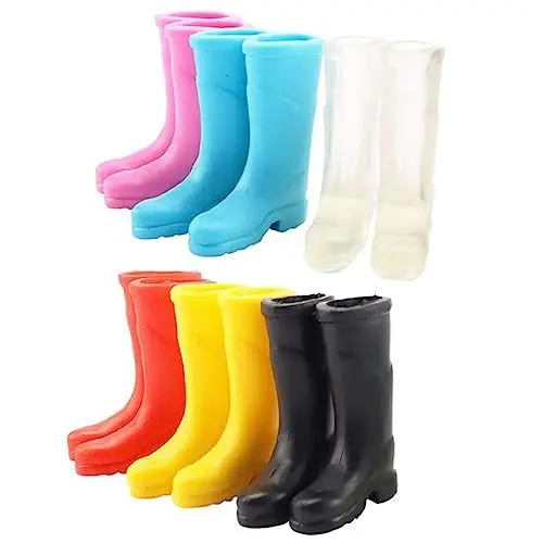 Produktbild: KONTONTY Lebendig Gestaltete Stiefel Für Mini House 6 Paar Miniatur-Schuhe Set Landschaft Requisiten Maßstab 112 Dekorativ