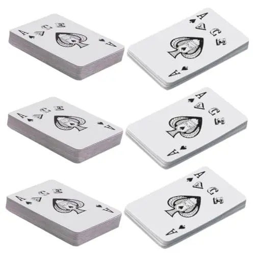Produktbild: KONTONTY 6 Sätze Partygeschenke für Kinder -Spielkarten Familienfeierkarten Kartenspielen Reisespiel Partykartenspiele für Erwachsene Miniatur Kunststoff-Box Zubehör Poker Reisen