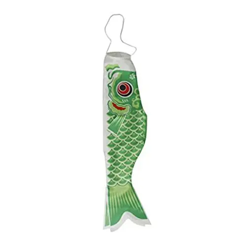 Produktbild: KONTONTY Japanische Karpfenflagge Koinobori Windsock Dekorative Windsock für Garten und Außenbereich Farbiges Fisch-design Traditionelle Japanische Dekoration für Feste und Veranstaltungen