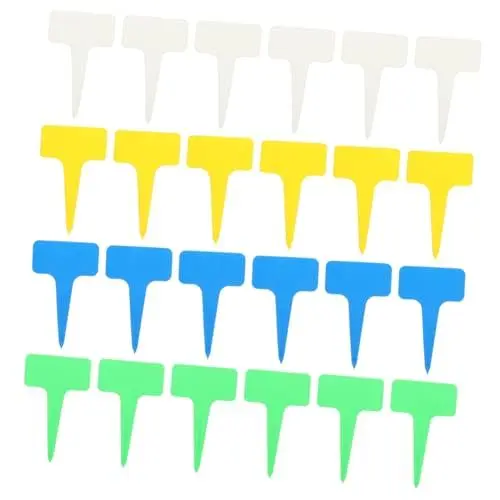 Produktbild: KONTONTY 80St Pflanzenetikett Blumendekoration Gartenetiketten Pflock Gartenpfahlverzierungen Gartenzubehör pflanzenpflege pflanzenstecker Namensschilder zum Pflanzen Gartenbedarf Plastik