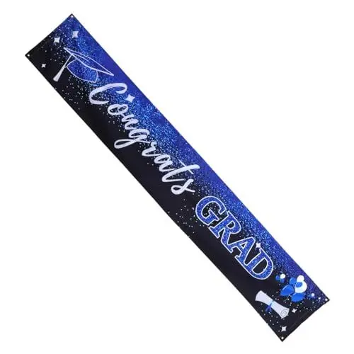 Produktbild: KONTONTY Elegantes Banner Für Die Abschlussfeier 50 X 300 Cm Hintergrund Für Die Abschlussdekoration Glückwunsch-fotowand