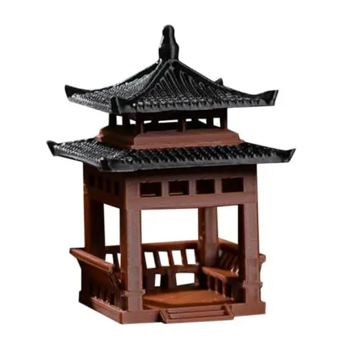 Produktbild: KONTONTY Simulationspavillonstatue Für Aquarium Metallpavillon Dekoration Bonsai-landschaftsornament Realistische Ausführung Einfach Zu Reinigen