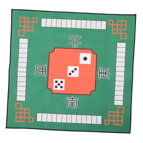 Produktbild: KONTONTY Domino-spielmatte Quadratische Tischdecke rutschfeste Gummimaterial Für Mah-jongg-tischsets Majiang-tischsets