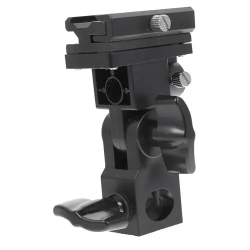 Produktbild: KONTONTY Blitzhalterung Für Lichtstativ Blitzstativadapter Reflektorschirmhalter Universal-blitzlampenhalter