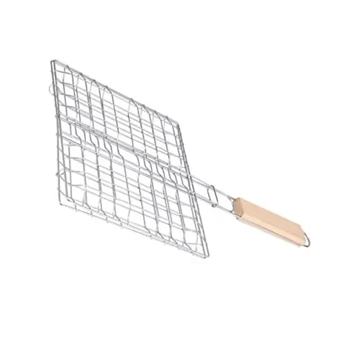 Produktbild: KONTONTY Barbecue-grillkorb Tragbarer Grillrost Aus Edelstahl Ideal Für Outdoor-aktivitäten