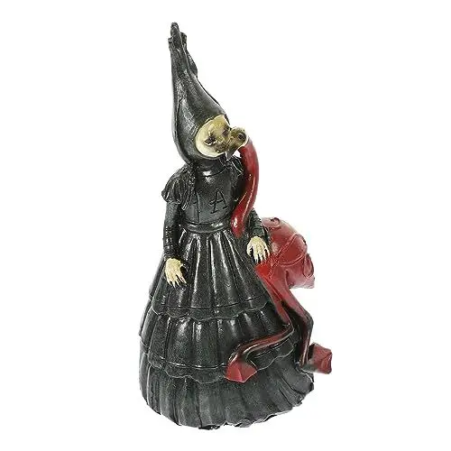 Produktbild: KONTONTY Halloween-hexenstatue Garten Dekoration Harzfigur Für Außen Hexenhutdesign Für Party Heim Und Gartendekor
