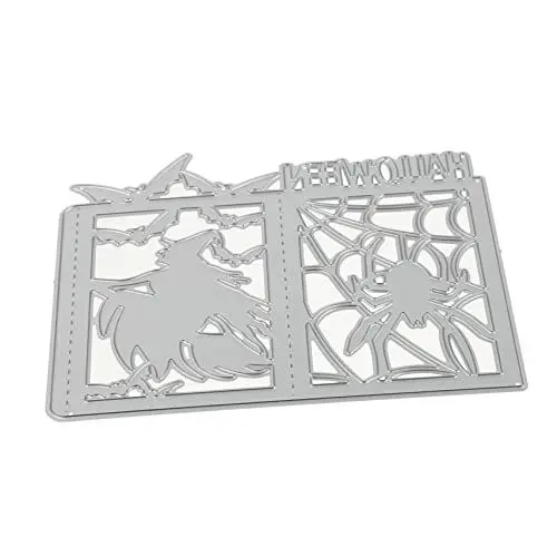 Produktbild: KONTONTY Hexenlaterne sterben Halloween Party Halloween Dekoration Stanzteile zum Basteln Sammelalbum liefert schablonen DIY stanzformen dekorative Prägeschablone Metall schmücken Fotoalbum
