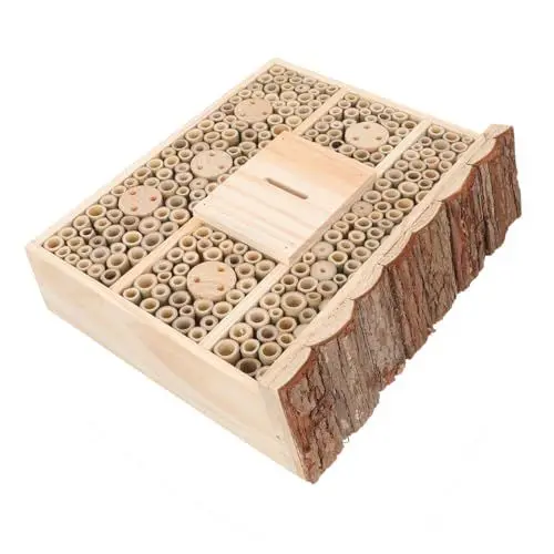 Produktbild: KONTONTY Robustes Insektenhotel Aus Holz Für Den Garten Dekoratives Nest Für Ihren Außenbereich