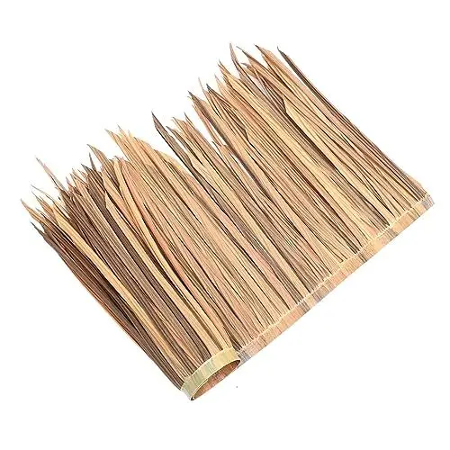 Produktbild: KONTONTY Künstliches Strohdach Lebensnahe Feuerfeste Thatch Matte für Gartenhütten und Pflegeleichtes DIY mit Natürlichem Aussehen