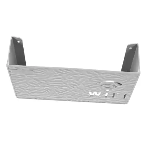 Produktbild: KONTONTY Router Aufbewahrungsbox Router Gehäuse Wandhalterung Router Regal Router Wandhalterung Router Geräte Aufbewahrungshalter Steckdosenversteck Wandregal Projektor Regal Wlan