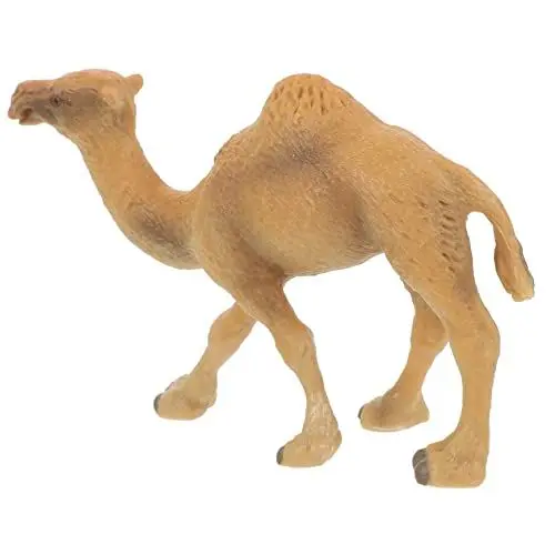Produktbild: KONTONTY Simulation Kamel Modell Kleines Kamel Schmücken Stehende Kamelfiguren Kamel Dekoration Mini-kamelfigur Künstliches Kamelfigurenspielzeug Kamel-Modell Miniatur-kamelfigur Plastik