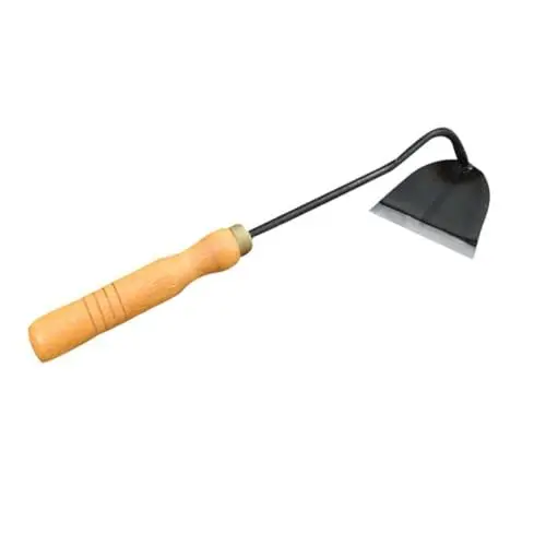 Produktbild: KONTONTY Tragbare Hacke Aus Stahl Für Den Garten Handhacke Mit Holzgriff Dauerhaftes Hackwerkzeug Zum Jäten