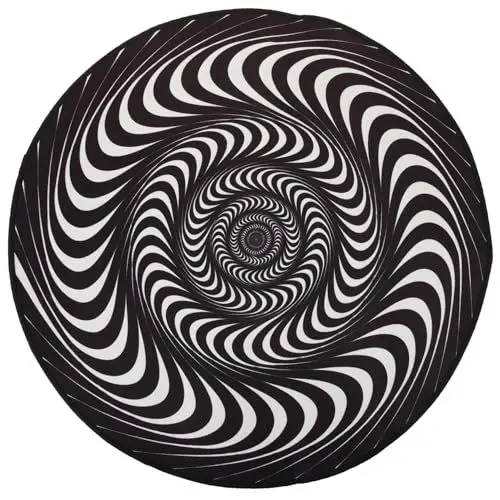 Produktbild: KONTONTY Illusion Teppich Antirutsch Bodenmatte Für Wohnzimmer Schlafzimmer Optische Täuschung Design Stilvolle Dekoration Für Zuhause Kristallvelours