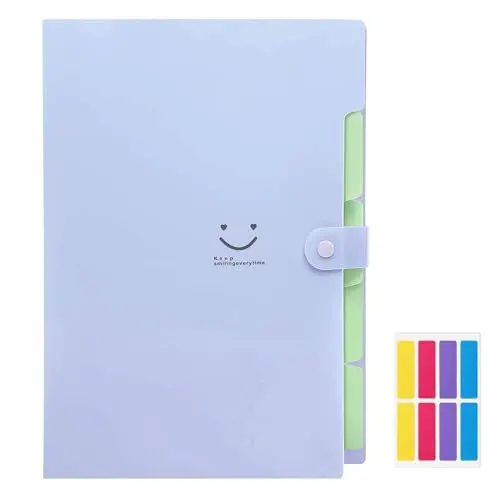 Produktbild: KONVINIT Ordnungsmappe A4,Fächermappe 4 Fächer Dokumentenmappe Document Organizer Organisationsmappe mit Schnalle Organizer Mappe für Büro Hause Schule Folder Organizer,violett