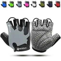 Produktbild: KONVINIT Fahrradhandschuhe Herren Sommer Halbfinger MTB Handschuhe,Radhandschuhe für Mountainbike/Rennrad,Fahrrad Handschuhe Freizeit Herren und Damen,Grey M